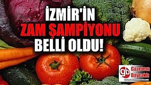 İzmir'de ekim ayının zam şampiyonları belli oldu