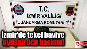 İzmir'de tekel bayiye uyuşturucu baskını