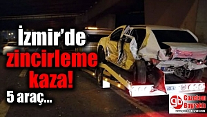 İzmir'de zincirleme kaza: 1 ölü, 6 yaralı