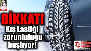 Zorunlu Kış Lastiği Uygulaması Başlıyor