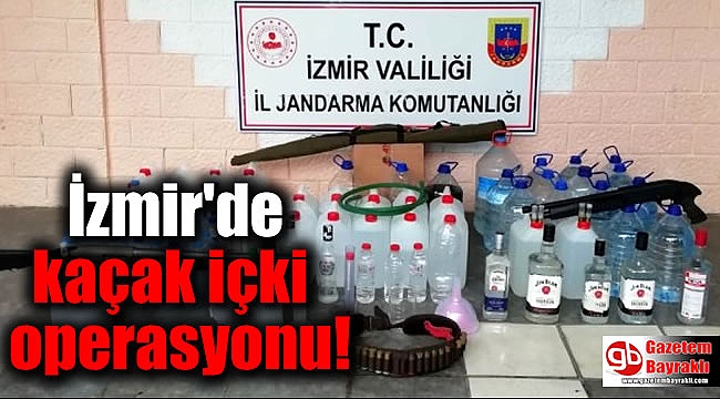 İzmir'de kaçak içki operasyonu