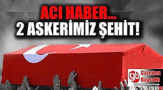 Acı haber: 2 Askerimiz şehit