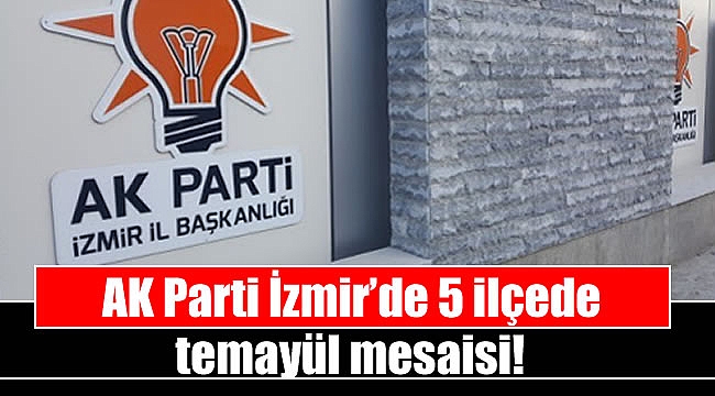 AK Parti İzmir’de 5 ilçede temayül mesaisi