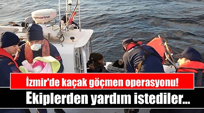 İzmir'de kaçak göçmen operasyonu