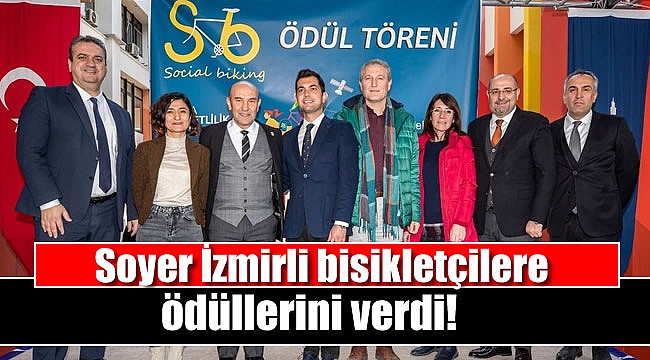 Soyer İzmirli bisikletçilere ödüllerini verdi