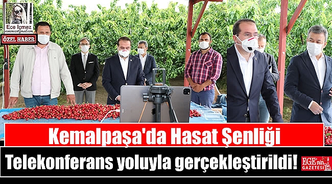 Kemalpaşa'da Hasat Şenliği Telekonferans yoluyla gerçekleştirildi