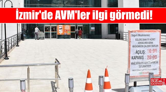 İzmir'de AVM'ler ilgi görmedi