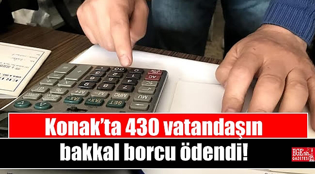 Konak'ta 430 vatandaşın bakkal borcu ödendi