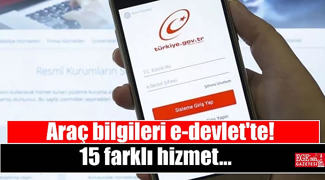 Araç bilgileri e-devlet'te