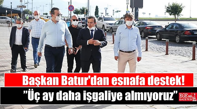 Başkan Batur'dan esnafa destek
