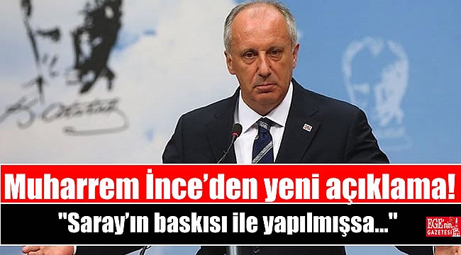 Muharrem İnce’den canlı yayını terk etmesine ilişkin yeni açıklama