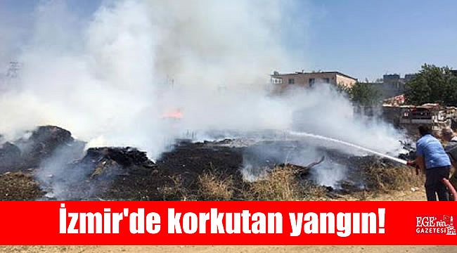 İzmir'in merkezinde korkutan yangın