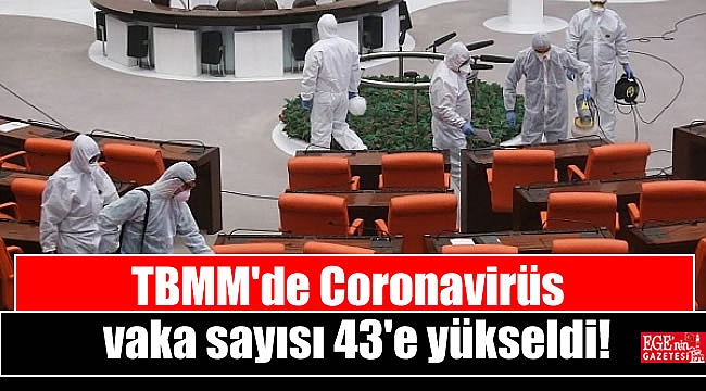 TBMM'de Coronavirüs vaka sayısı 43'e yükseldi