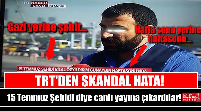 TRT bir skandala daha imza attı