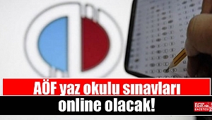 AÖF yaz okulu sınavları online olacak