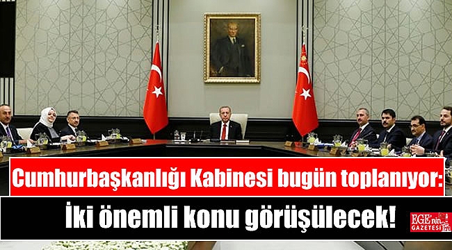 Cumhurbaşkanlığı Kabinesi bugün toplanıyor: İki önemli konu görüşülecek