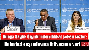 DSÖ'den dikkat çeken sözler: Daha fazla aşı adayına ihtiyacımız var