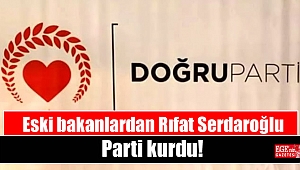 Eski bakanlardan Rıfat Serdaroğlu da parti kurdu: Ambleminde kalp var
