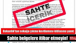 İçişleri Bakanlığı'ndan sokağa çıkma kısıtlaması iddiasına yanıt: Sahte belgelere itibar etmeyin