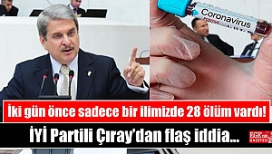 İYİ Partili Çıray’dan flaş iddia: İki gün önce sadece bir ilimizde 28 ölüm vardı