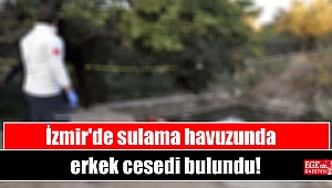 İzmir'de sulama havuzunda erkek cesedi bulundu