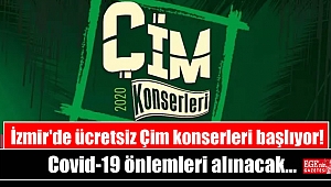 İzmir'de ücretsiz Çim konserleri başlıyor