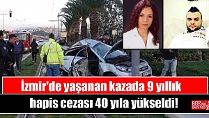 İzmir'de yaşanan kazada 9 yıllık hapis cezası 40 yıla yükseldi