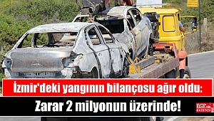 İzmir'deki yangının bilançosu ağır oldu: Zarar 2 milyonun üzerinde