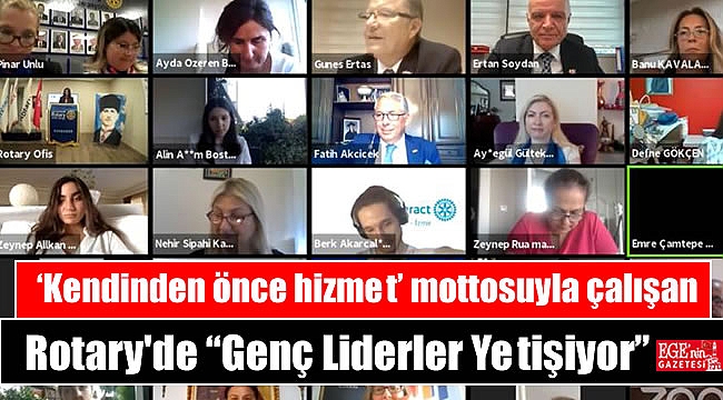 'Kendinden önce hizmet' mottosuyla çalışan Rotary'de