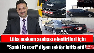 Lüks makam arabası eleştirileri için