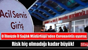 O İlimizde İl Sağlık Müdürlüğü'nden Coronavirüs uyarısı: Risk hiç olmadığı kadar büyük