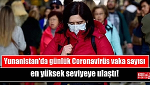 Yunanistan'da günlük Coronavirüs vaka sayısı en yüksek seviyeye ulaştı