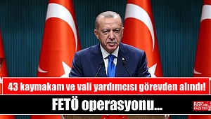 43 kaymakam ve vali yardımcısı görevden alındı