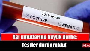 Aşı umutlarına büyük darbe: Testler durduruldu