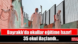 Bayraklı'da okullar eğitime hazır