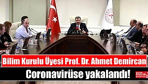 Bilim Kurulu Üyesi Prof. Dr. Ahmet Demircan Coronavirüse yakalandı
