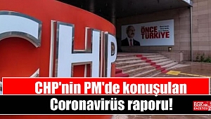 CHP'nin PM'de konuşulan Coronavirüs raporu