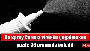 Corona virüsün çoğalmasını yüzde 96 oranında önledi