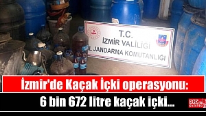 İzmir'de kaçak içki operasyonu