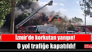 İzmir'de korkutan yangın