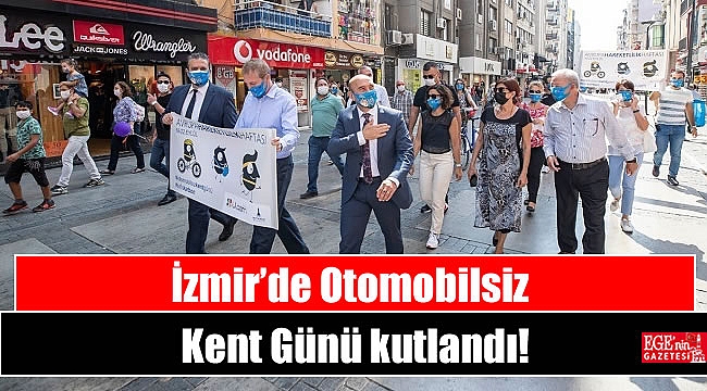 İzmir’de Otomobilsiz Kent Günü kutlandı