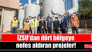 İZSU'dan dört bölgeye nefes aldıran projeler