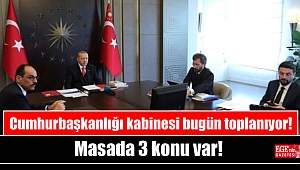 Kabine, Cumhurbaşkanı Erdoğan başkanlığında toplanıyor: Masada üç konu var