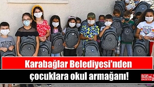 Karabağlar Belediyesi'nden çocuklara okul armağanı