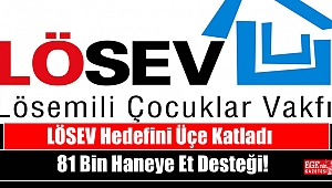 LÖSEV Hedefini Üçe Katladı 81 Bin Haneye Et Desteği