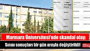 Marmara Üniversitesi'nde skandal olay: Sınav sonuçları bir gün arayla değiştirildi
