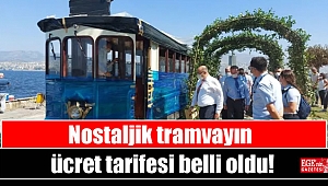 Nostaljik tramvayın ücret tarifesi belli oldu