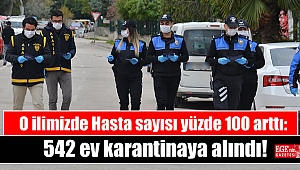 O ilimizde Hasta sayısı yüzde 100 arttı: 542 ev karantinaya alındı