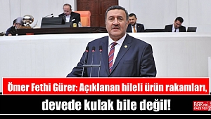 Ömer Fethi Gürer: Açıklanan hileli ürün rakamları, devede kulak bile değil