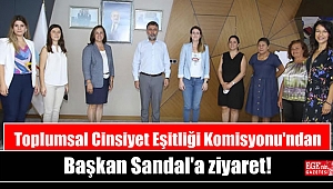 Toplumsal Cinsiyet Eşitliği Komisyonu'ndan Başkan Sandal'a ziyaret